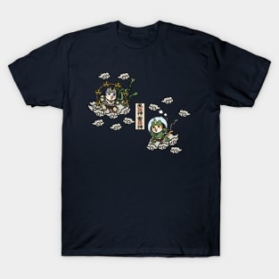 Fujin Cat God and Raijin Cat God NYanko T-Shirt